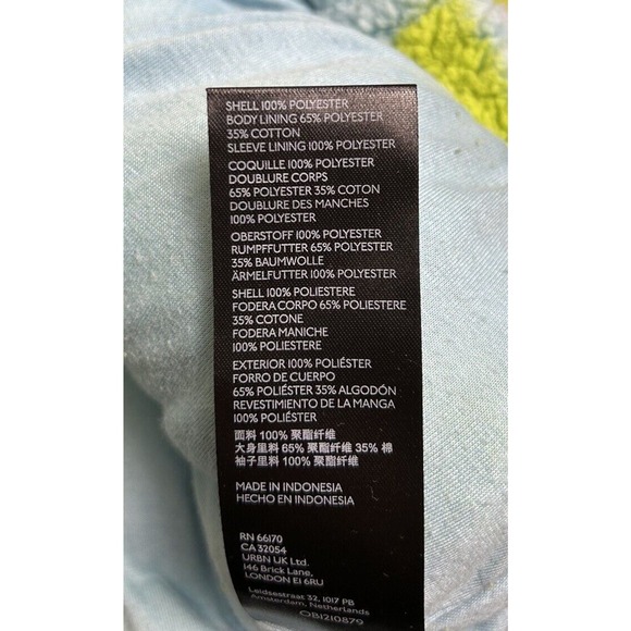 Urban Outfitters Olivia Checkered Print Sherpa Jacket Oversized Size XS - Picture 6 of 6